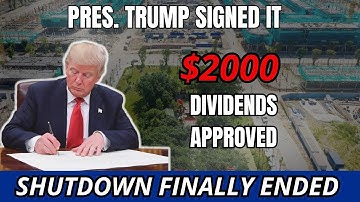 Trump’s New Signed Action Explained — Stimulus, Shutdown Update & Dividend Details