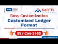 Busy Customized Ledger Format - Busy Accounting Software Customization