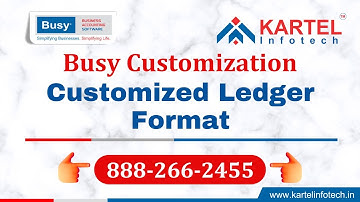 Busy Customized Ledger Format - Busy Accounting Software Customization