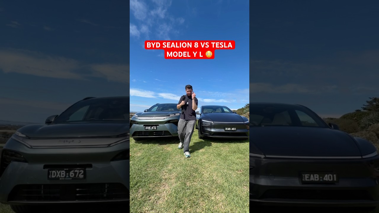 BYD SEALION 8 VS TESLA MODEL Y L 🤯