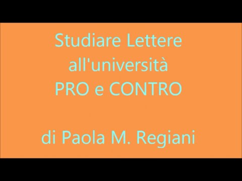 Studiare Lettere All Universita Pro E Contro Della Facolta Di Lettere E Filosofia Youtube