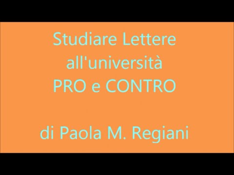 Video: Cosa Significa Facoltà Di Lettere E Filosofia