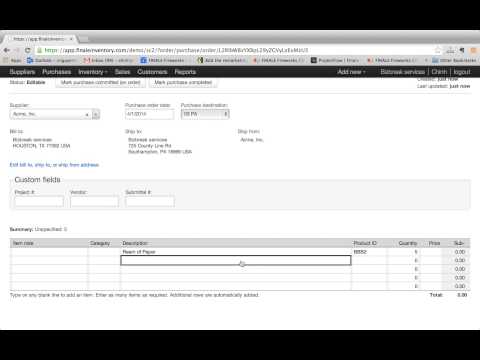 Finale Inventory Introduction tutorial