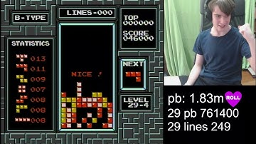 My first 29-4 clear in nes tetris!!