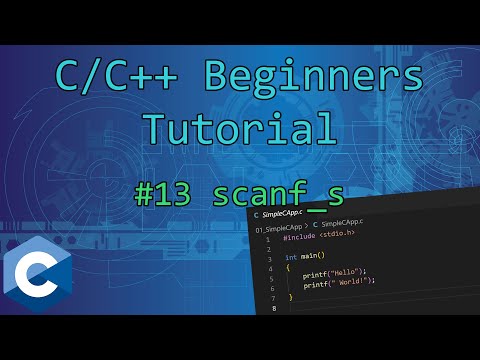 0x0D - Input with scan_f(...) | C/C++ Beginners Tutorial - YouTube
