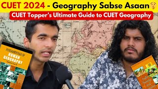 CUET Geography MASTERCLASS by Topper 🔥 | North Campus Student's Tips for CUET Preparation 2024 #cuet
