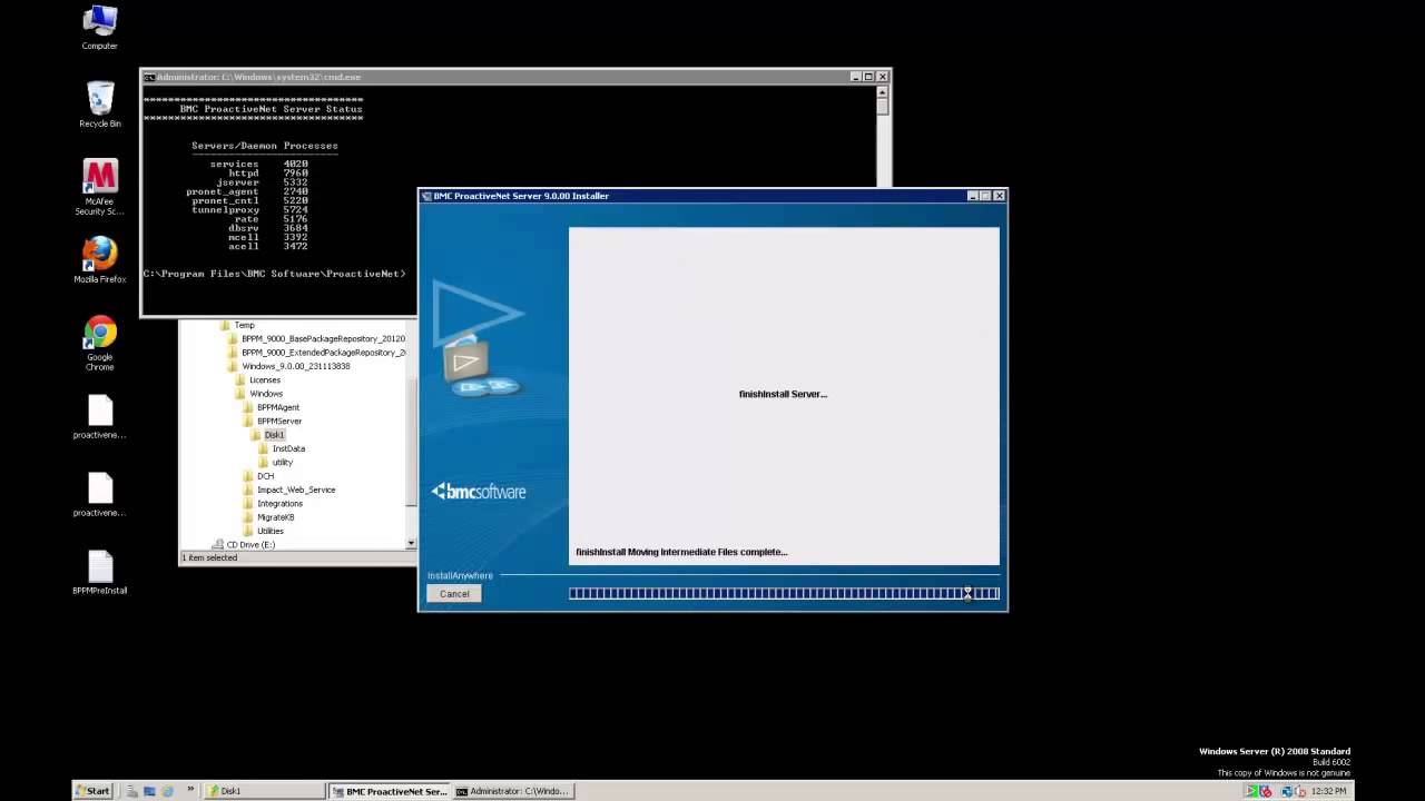 Proactivenet Examples ProactiveNet Server Installation - YouTube