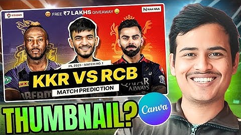How to Make Cricket Thumbnail on Canva | Anubhav Dwiwedi Thumbnail | Logical Tech