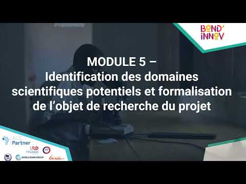 Réponse à appels d'offre : Module 5 Identification des domaines scientifiques et formalisation