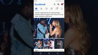 Jennifer Lopez And Her Exhusband Diddy Embrace