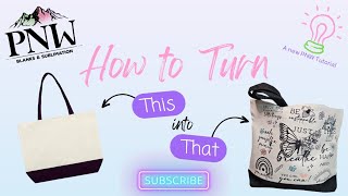 Sublimation on a Linen Tote using the PNW Cascadia Pro Heat Press | New Product | Tutorial Tuesday