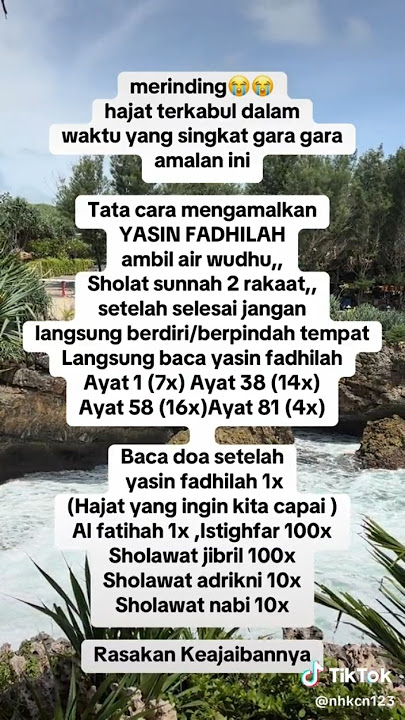 baca Yasin Fadilah agar segala hajat cepat terkabul