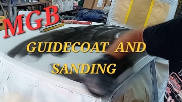 Mgb Gt gidscoating en schuren high build primer
