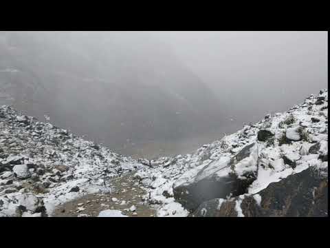 snow near Salkantay pass