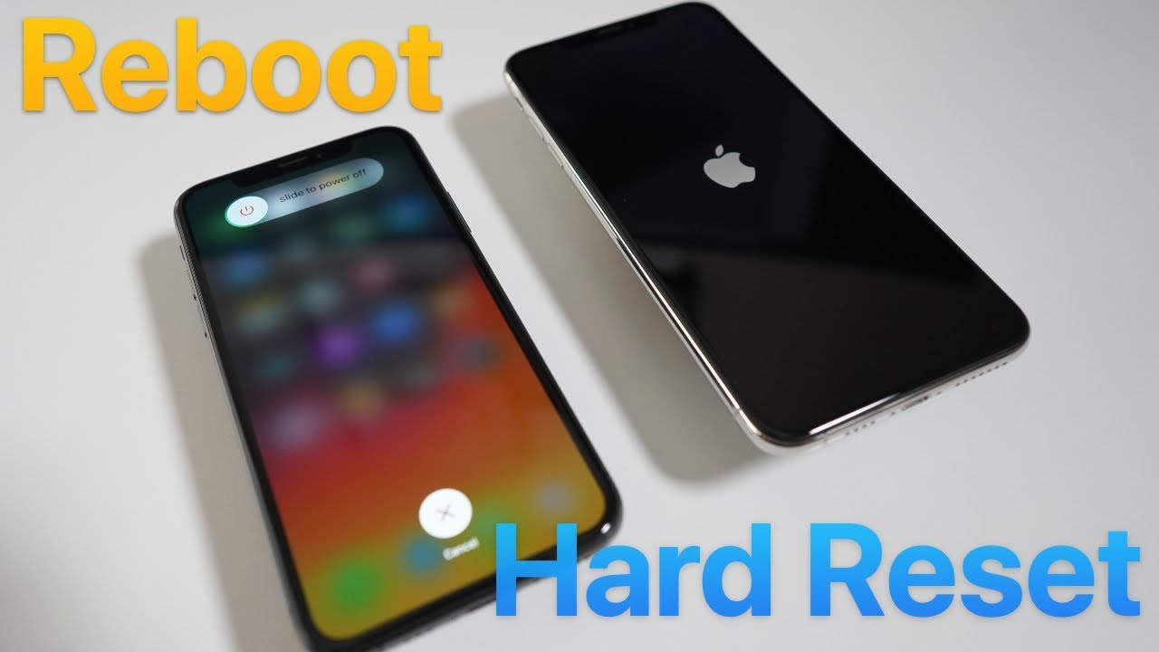 How To Reboot and Hard Reset iPhone XS, XS Max, XR, and X - YouTube