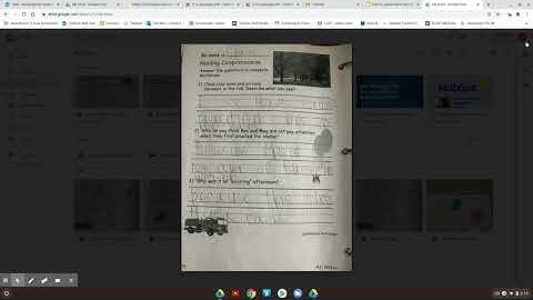 How to upload & submit docs. from google drive to Edgenuity