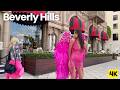Stylish Street Life On Rodeo Drive Beverly Hills Walk 4K
