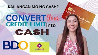 CONVERTING YOUR CREDIT LIMIT INTO CASH | C R I S E L L E