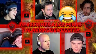 REACCIONES A LAS MINAS Y ALARMAS DE VEGETTA QSMP