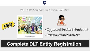 Complete DLT Entity Registration | Header Approval on DLT Platform | Send Request to Telemarketer