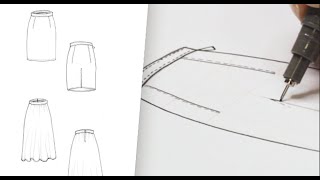 Online Fashion Course: Skirt Technical Drawing Tips