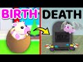 🍓 BIRTH to DEATH of a STRAWBERRY COW... (Adopt Me Roblox RP)