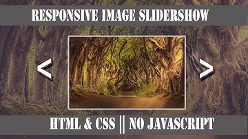 Responsive Image Slideshow in 3 Minutes || HTML & CSS || No JavaScript