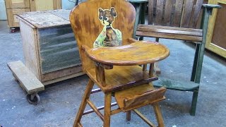 1940 wooden high chair