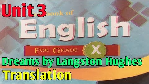 Dreams Unit 3 Paraphrase and Translation Class 10th English Kpk Textbooks