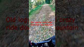 ￼crazy! Old logging road down hill mountain ride on the happyrun g60 #outdoors #electricbike #ebike