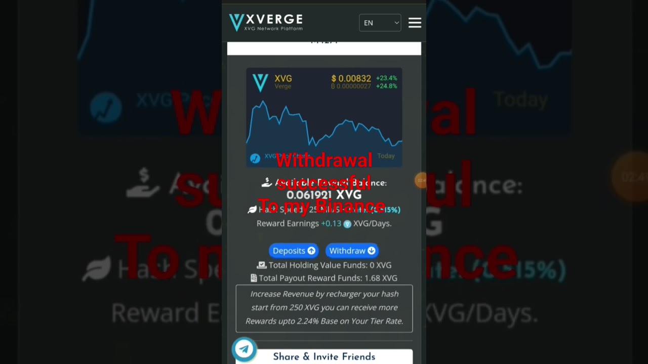live withdrawal successful 