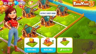 FarmVille 3 Gameplay | Gothic Sheep Home ( New Look )