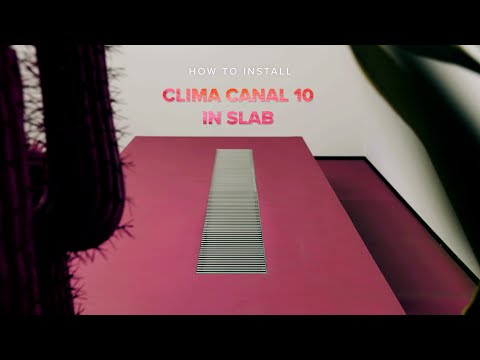 How to Install Jaga Clima Canal 10 in Slab