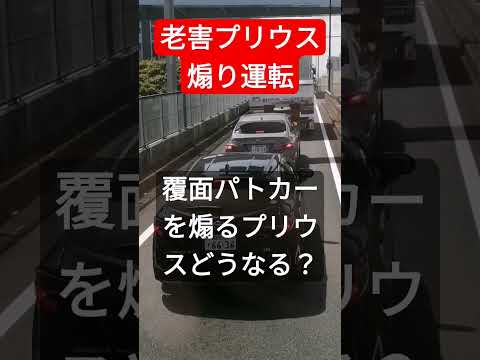 覆面パトカーの真後ろで煽り運転をする プリウスどうなる？ #北川景子 #プリウスミサイル #コント動画 #あおり運転 #煽り運転 #pr #オープンカー