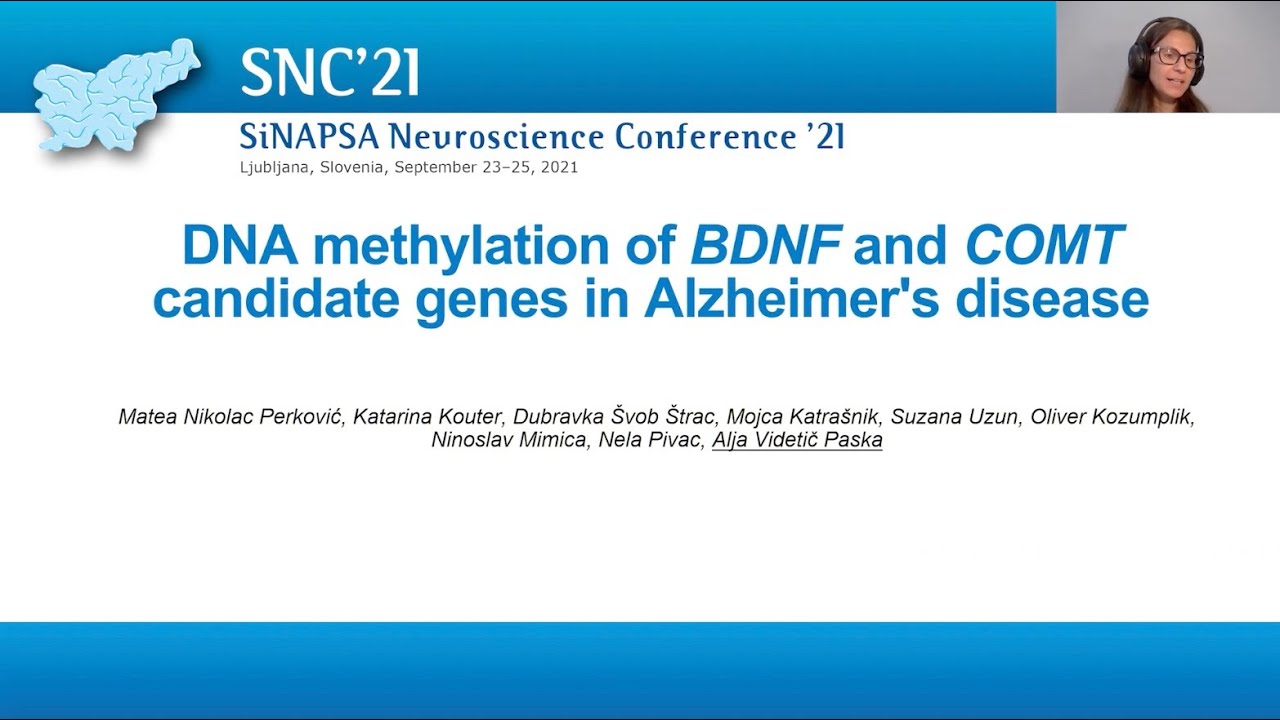 Videtič Paska A: DNA methylation of BDNF and COMT candidate genes in Alzheimer's disease