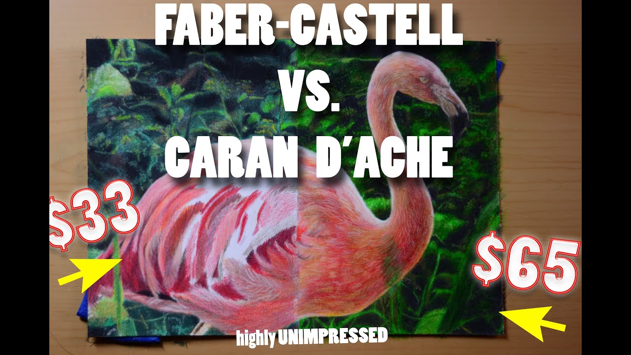 Comparing Faber Castell Polychromos vs Caran D'Ache Luminance pencils