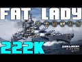 USS California - the old FAT Lady for 222K DMG || WOWS