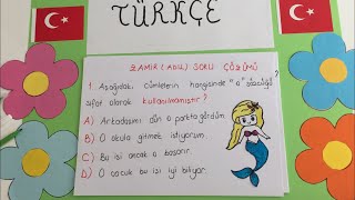4. sınıf ZAMİRLER 2 ( ÖRNEK SORU ÇÖZÜMLERİ )