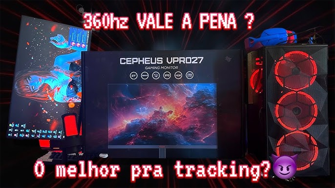 Testando o Monitor 360hz IPS mais Barato do Mercado - Pichau Cepheus VPRO24  