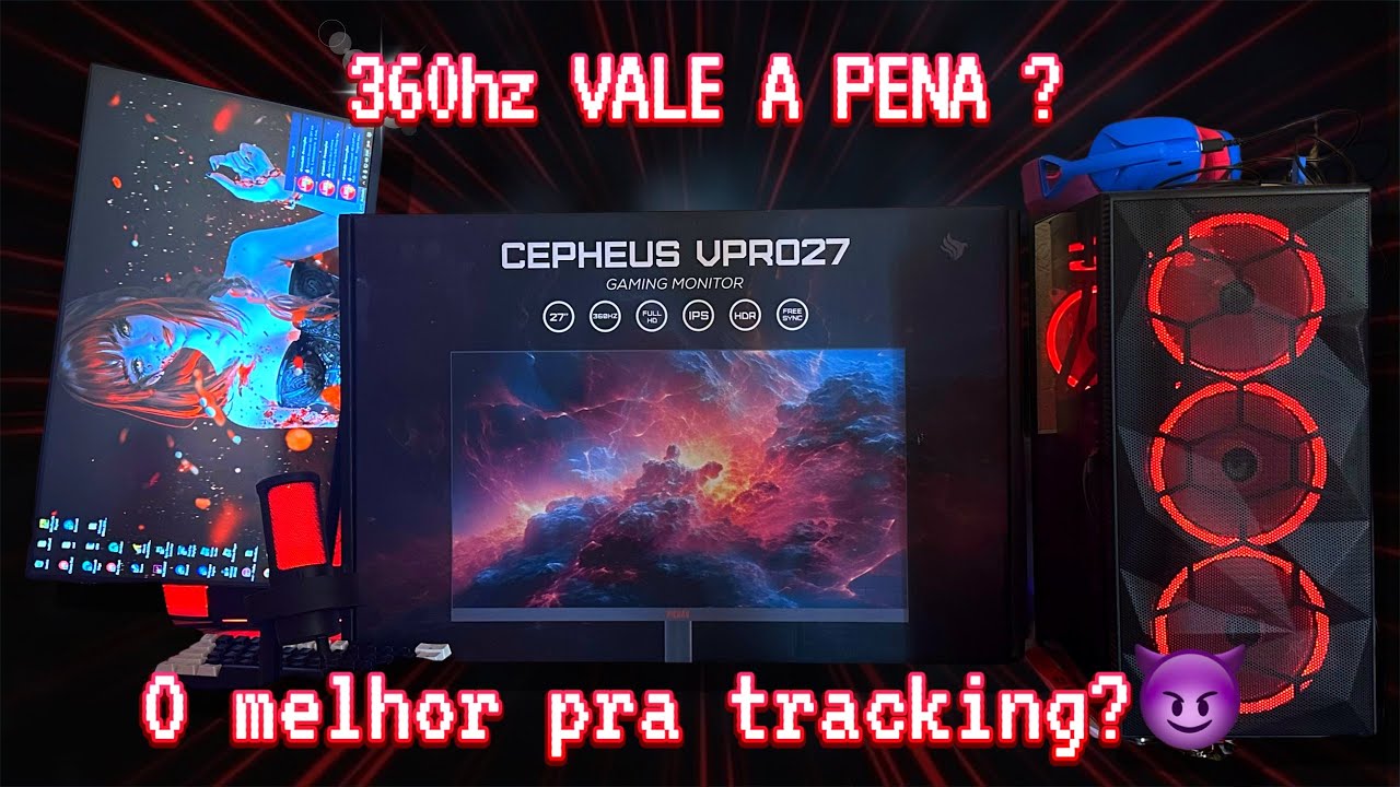 Review MONITOR GAMER PICHAU CEPHEUS VPRO27 360hz 27 polegadas -- Guia  Definitivo dos hz 