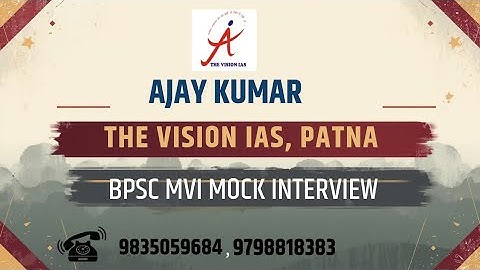 |BPSC Motor vehicle Inspector Mock Interview|MVI| Expert Team|Ranjit Kumar|