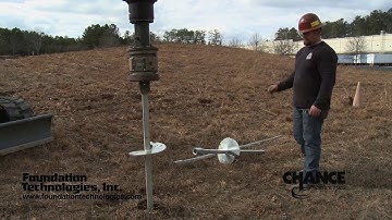 CHANCE® Helical Pile Installation: Foundation Technologies