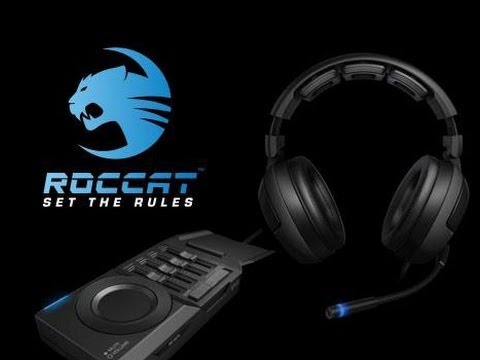 Roccat Kave Solid 5.1 Surround Sound Gaming Headset Unboxing (Review)