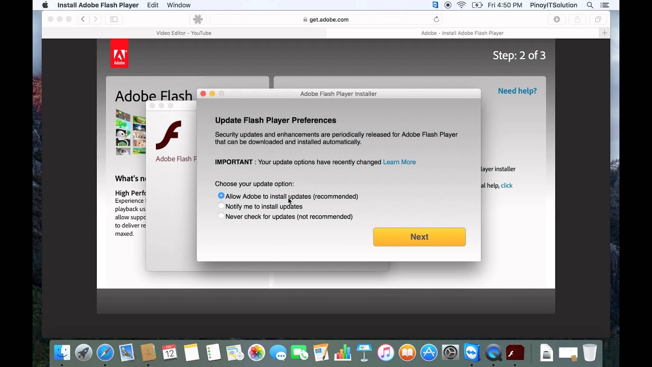 Flash Player Install For Mac