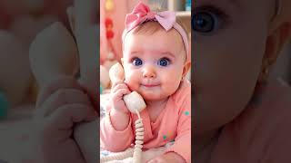Download Lagu Baby says papa on phone ❤️🌺 #cutebaby #papaloving MP3