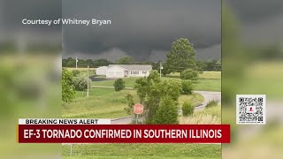 EF-3 tornado confirmed in southern Illinois