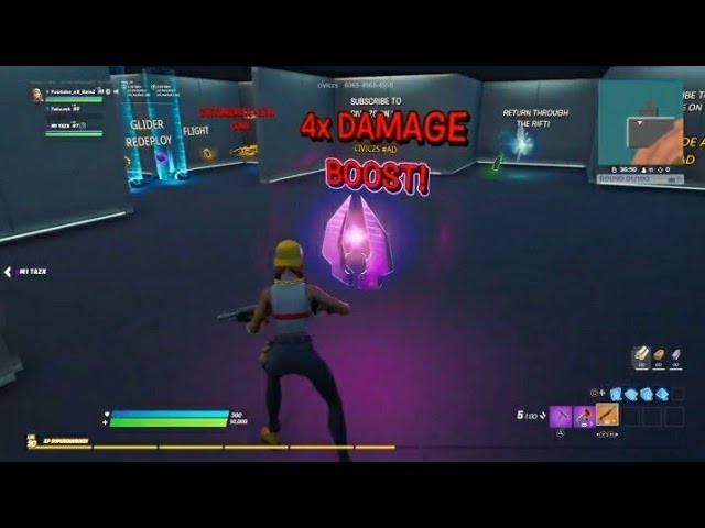 How To Get 4x Damage In Bhe 1v1 Build Fights Map Youtube