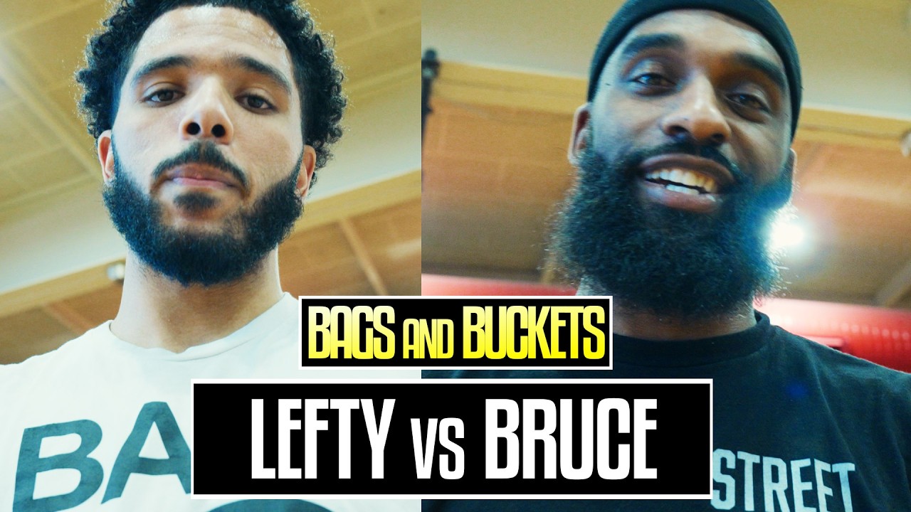 Lefty vs Bruce (1V1) | Bags and Buckets