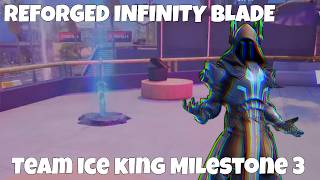 THE INFINITY BLADE IS BACK IN FORTNITE! (Team Ice King milestone 3)