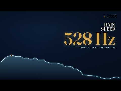 Deep Sleep with Rain — 528 Hz, 8 Hours | Science-Based